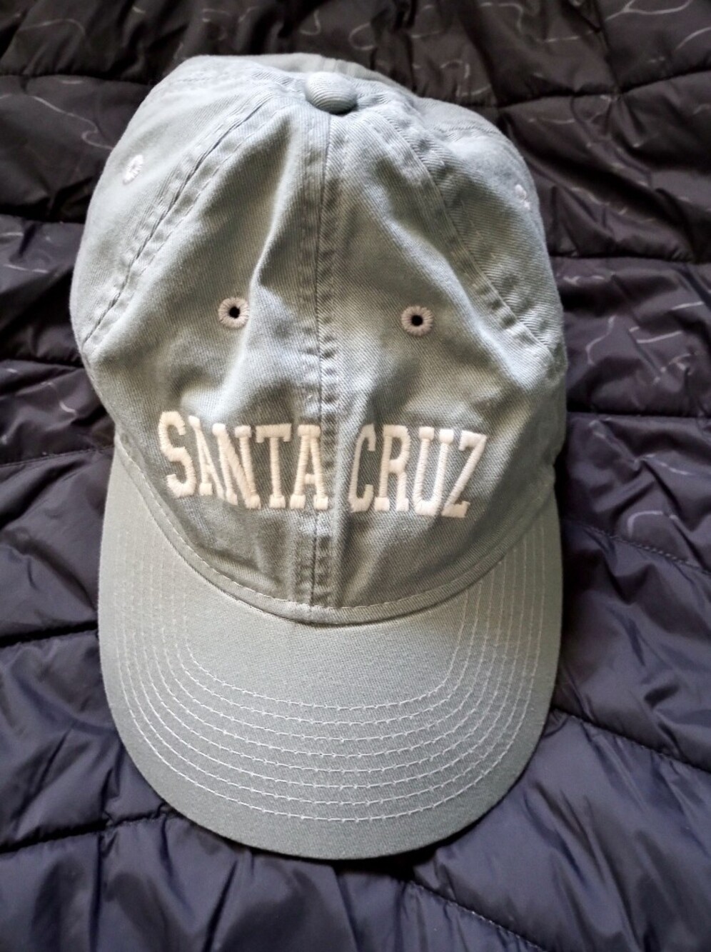 Legacy Santa Cruz Embroidered Baseball Cap - Sage Green & White